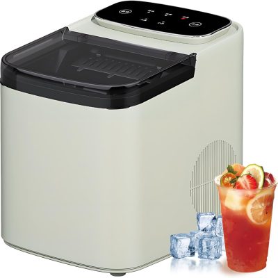 Ice Machines for Home, 1.2l Portable Ice Maker Machine with Self-ing, 9 Cubes in 6-8 Mins, Countertop Nugget Ice Maker for Kitchen/Party/Bar green