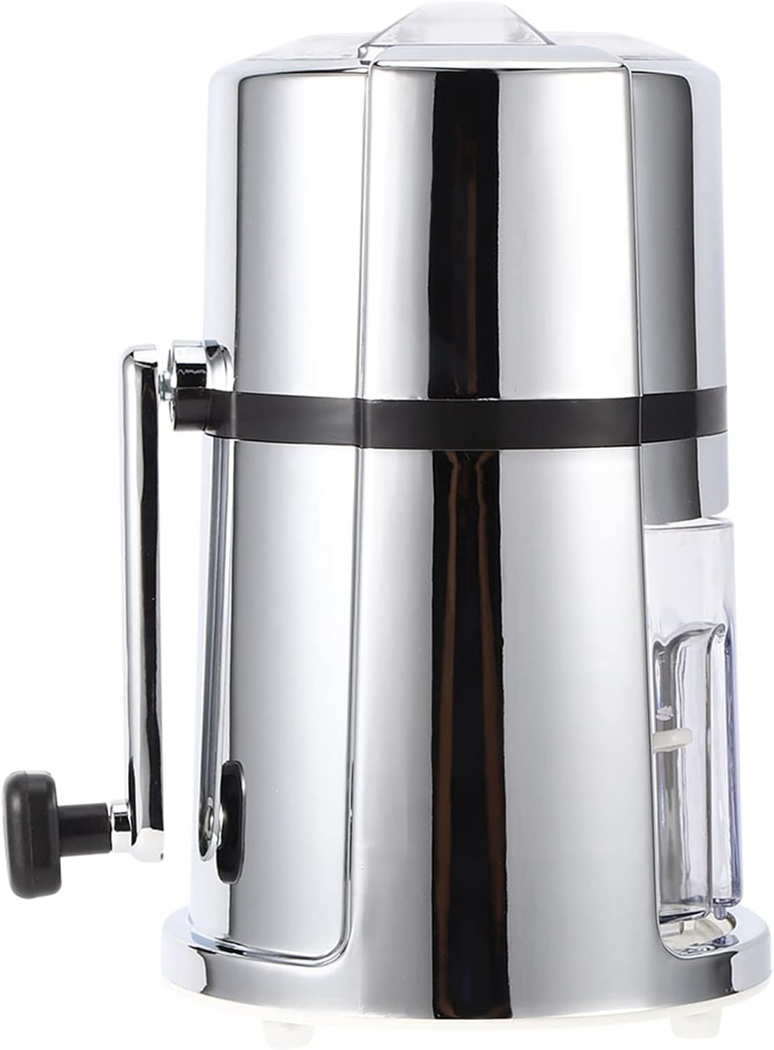Manual Ice Crusher, Hand Crank Ice Crusher, Commercial Household Portable Shaved Ice Crusher Ice Shaver with Stainless Steel Blade for Snow Cone, Slush