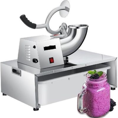 Shaved ice machine Electric Cube Ice Shaver, 1420 RPM Granizing Machine 226Kg/H Commercial Snow Cone Chopper 250W Home Slush Crusher Blender Flake Maker