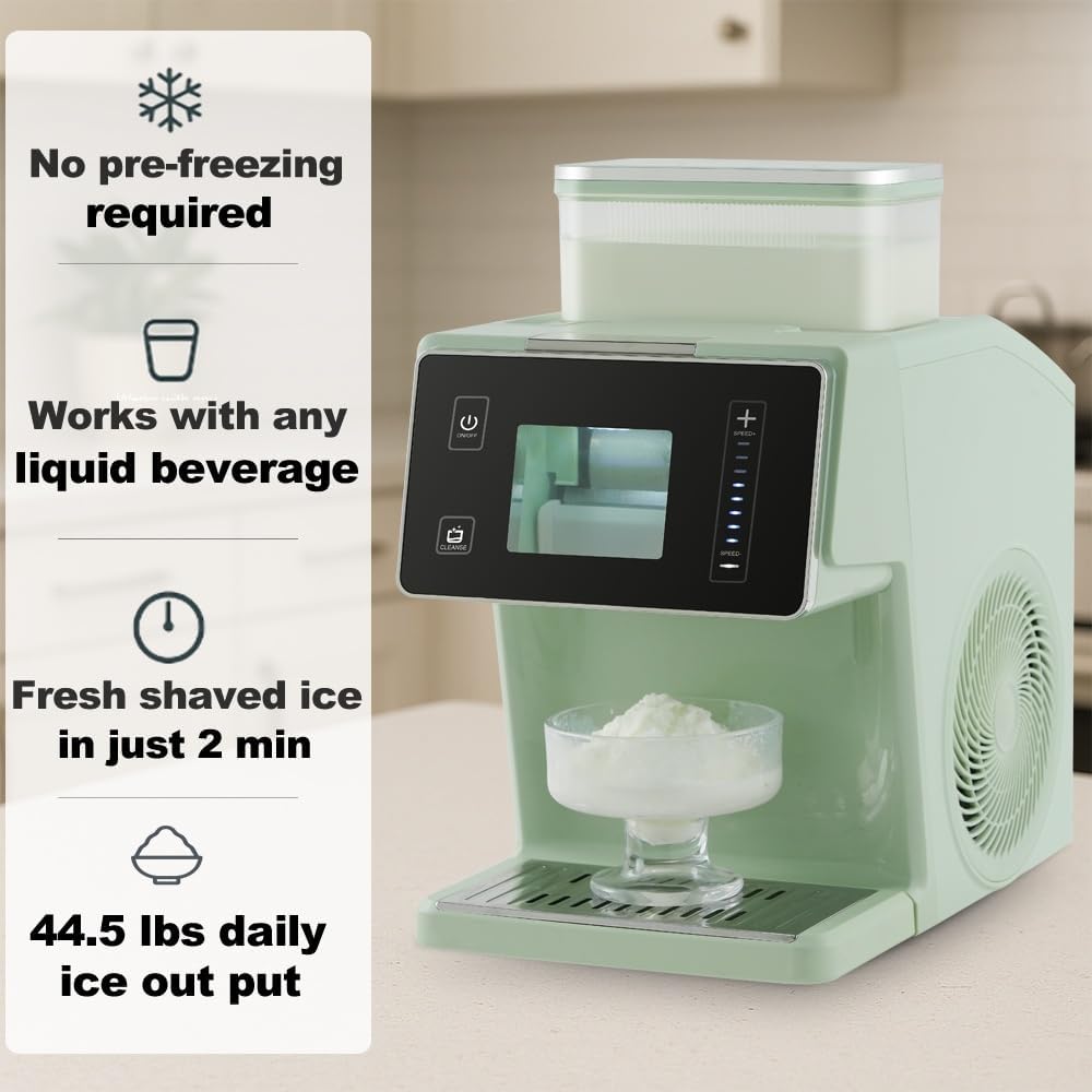 Shaved ice machine, Ice Maker, 2-in-1, Snow Cone Machine, Slushy Machine for Home - Image 2