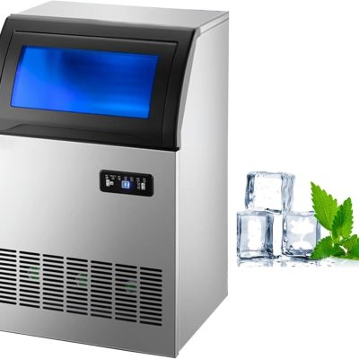 Ice Cube Makers, Ice Maker Counter Top, 530W Ice Machine, 331LB/24H Ice Making, Store 51LB Ice Cube, Self ing, Standby for Lack of Water, Self ing for Coffee Shop, Bar,Dual Mode