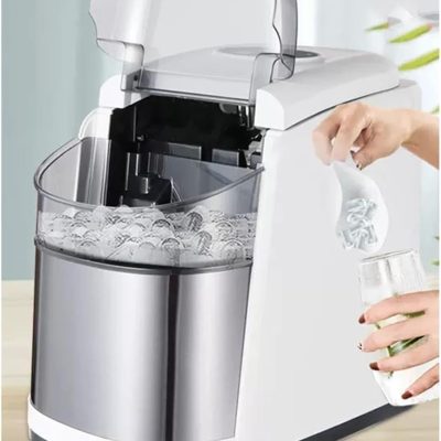 Ice Maker countertop Small Household Ice Maker Small Power Bullet Head Round Ice Block Making Machine in Dormitory Household/Kitchen/Office/Party/Camping RV Ice Make